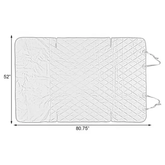 SUV Pet Cargo Liner Trunk Cover Waterproof Non-Slip Washable Material, Extra Long Size Universal Fit with Bumper Flap 80 x 52 image {6}