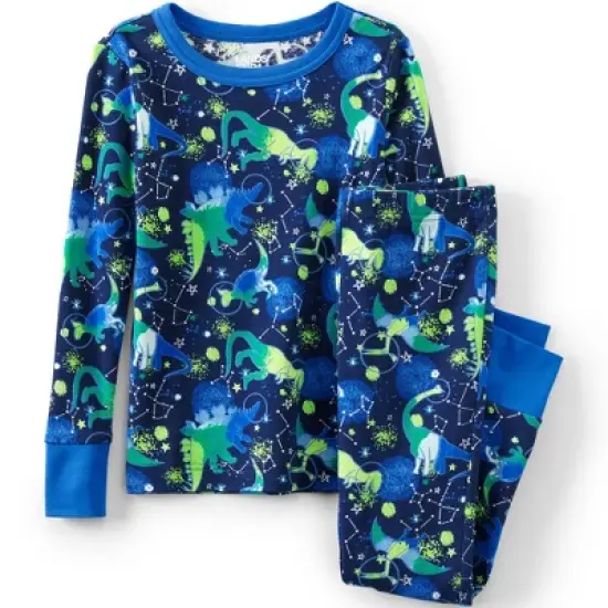 Lands' End Kids Pattern Snug Fit Pajama Set image {4}