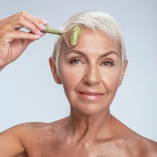 Beautimate Jade Roller and Gua Sha Set &ndash; Natural Facial Massage Tools for Lymphatic Drainage, Circulation, and Radiant Glow image {2}