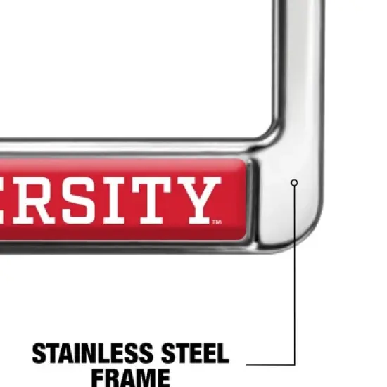 Northeastern University Mascot Full Size Standard License Plate Metal Frame image {4}