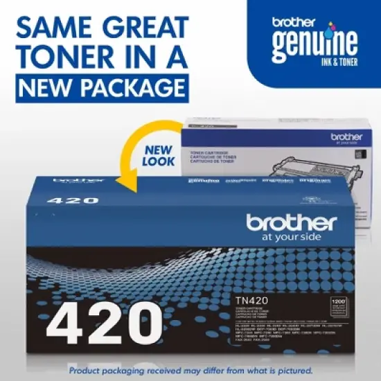 Brother TN420 Black Standard Yield Toner Cartridge image {2}