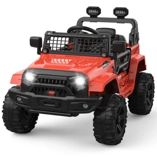 12V Kids Ride On Truck, Toddlers Battery Powered Electric Vehicle with Remote Control image {13}