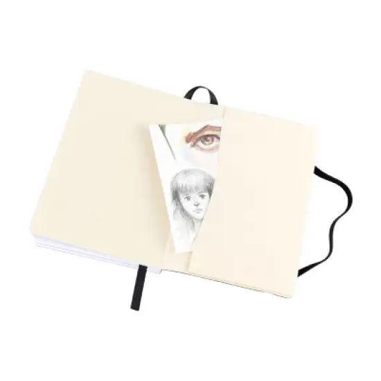 Pentalic 4"x 6" Traveler Pocket Sketching Journal, 2 pack, Black image {7}