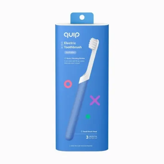 quip Rubber Kids' 2-Minute Timer Electric Toothbrush Starter Kit with Travel Case image {8}