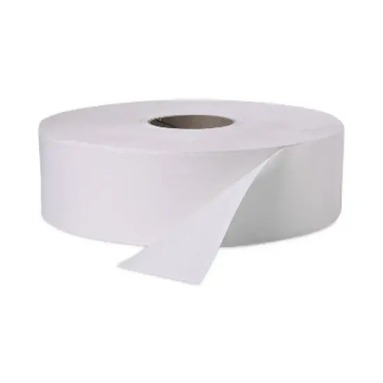 Windsoft Jumbo Roll Bath Tissue, Septic Safe, 2 Ply, White, 3.4" x 1,000 ft, 12 Rolls/Carton image {6}