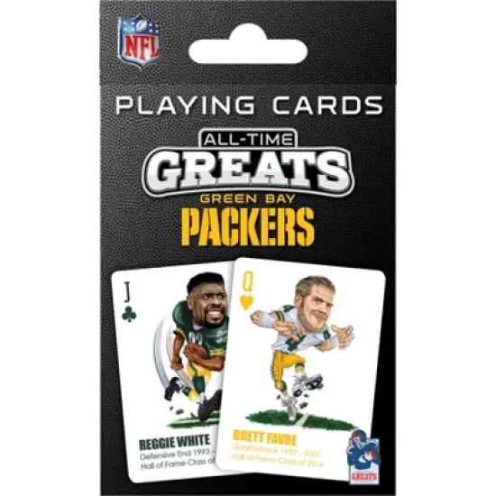 MasterPieces Officially Licensed NFL Green Bay Packers All-Time Greats Playing Cards - 54 Card Deck image {5}