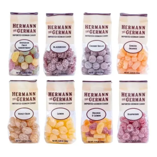 Hermann the German Cherry Balls Hard Candy 5.29 oz. / 150 g (Pack of 2) image {4}