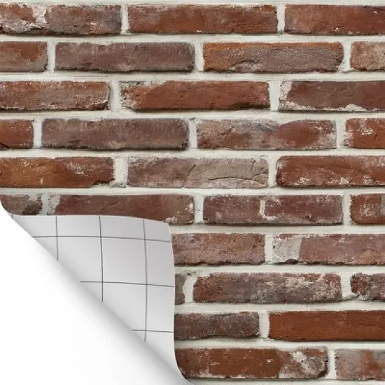 Teacher Created Resources&reg; Peel and Stick Decorative Paper Roll, 17-1/2" x 10 ft, Red Brick image {1}