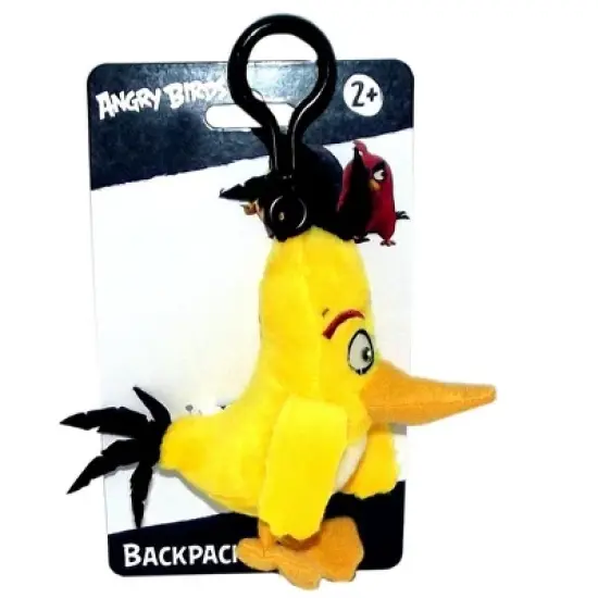 License 2 Play Inc Angry Birds Movie 4.5" Plush Clip On: Chuck image {1}