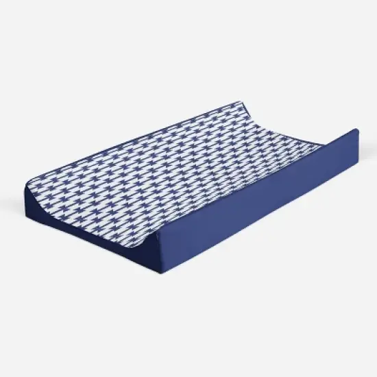 Bacati - Kilim Navy Quilted Changing Pad Cover image {6}