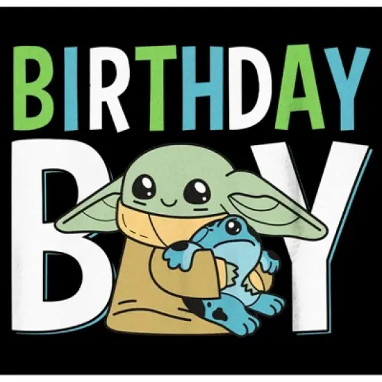 Boy's Star Wars: The Mandalorian Cute Grogu Birthday T-Shirt image {1}