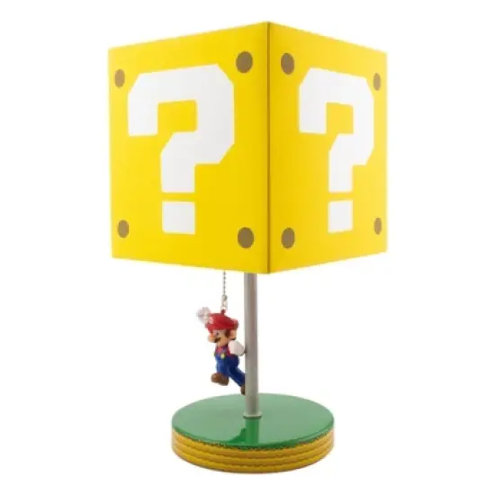 14" Nintendo Super Mario Block Table Lamp image {3}