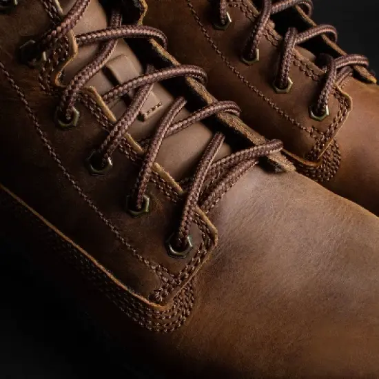 Shoe Gear Round Boot Laces - Brown 72": Polyester Shoelaces, 2 Pack image {3}