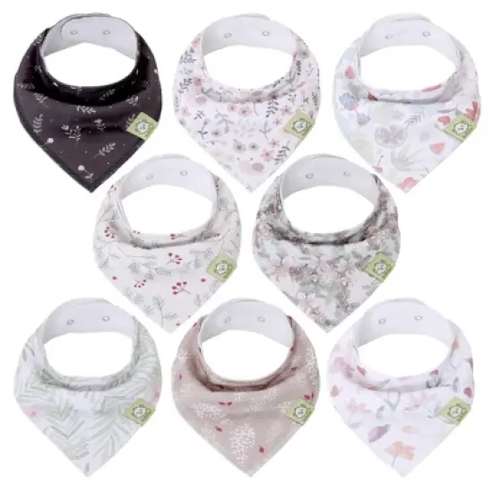 8pk Organic Baby Bandana Bibs, Baby Drool Bibs for Baby Boy, Girl, Baby Bibs for Infant, Newborn image {17}