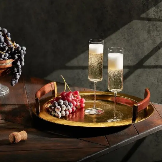 BENETI Square Champagne Glass Set of 4, 6 oz, Gift Ready, Dishwasher-Safe image {3}