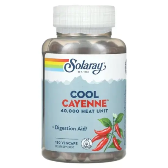Solaray Cool Cayenne, 180 VegCaps (300 mg per VegCap) image {4}