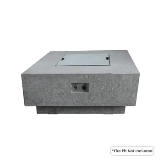 Elementi Manhattan 2Pc Fire Pit Accessories Set &ndash; Includes Glass Wind Screen & Stainless Steel Lid image {4}