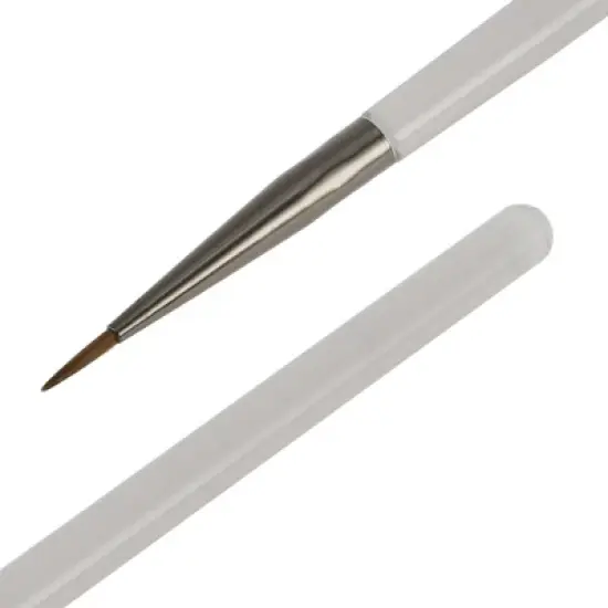 Unique Bargains Universal Nail Painting Brushes for Polish Painting Home DIY Clear Gray 1 Pc image {4}