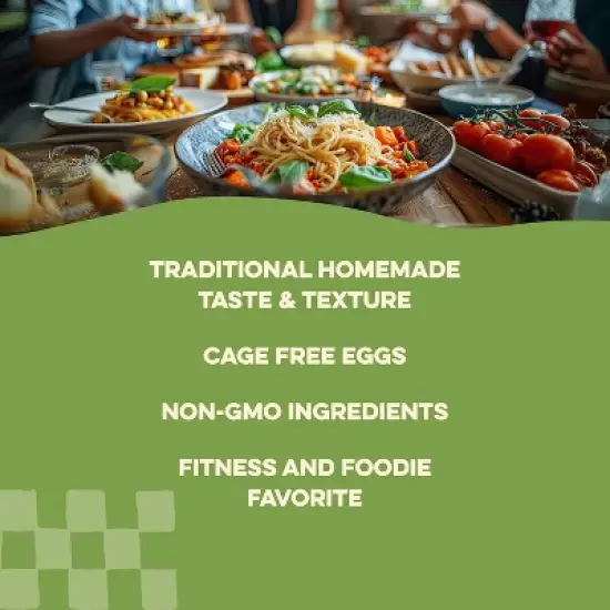 AL DENTE Carba-Nada Rigatoni, Lower Carb, 16g High Protein, Cage-Free Eggs, Non-GMO, Artisanal, Homemade Taste & Texture, 12oz Bags (Pack of 2) image {4}