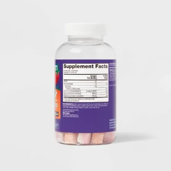 Calcium Gummies - Orange, Strawberry & Cherry - 100ct - up&up&trade; image {2}