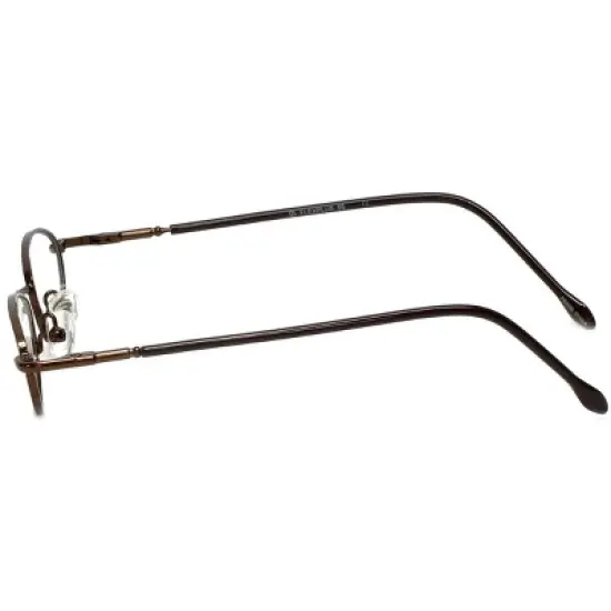 Flex Plus by Vivid FP-96 Designer Blue Light FIlter Reading Glasses in Shiny Brown 43mm +1.50 | Ladies | Oval Shape | X-Small Fit image {2}