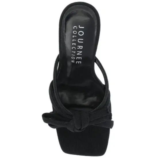 Journee Collection Womens Cilicia Slip On Multi Strap Open Toe Pumps image {3}
