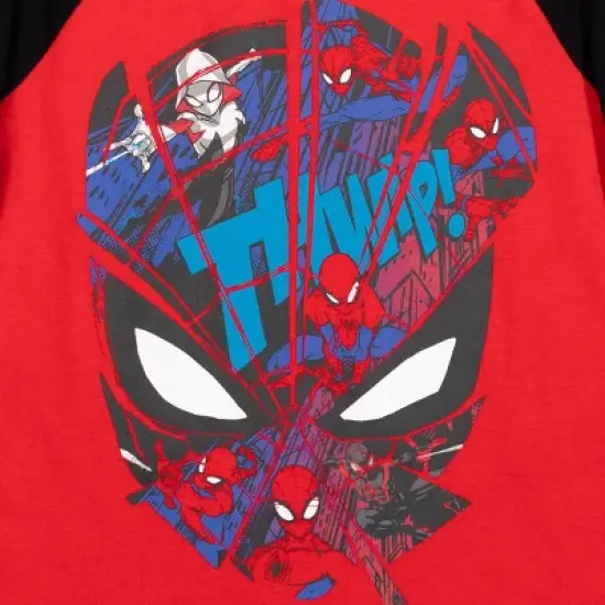 Spider-Man Avengers Little Boys 3 Pack Long Sleeve Graphic T-Shirt Red/Gray/Off-white  image {6}