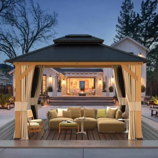 EROMMY 13 Ft. W x 11 Ft. D Patio Gazebo image {8}