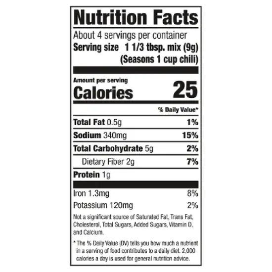 McCormick Chili Seasoning Mix Original - 1.25oz image {12}