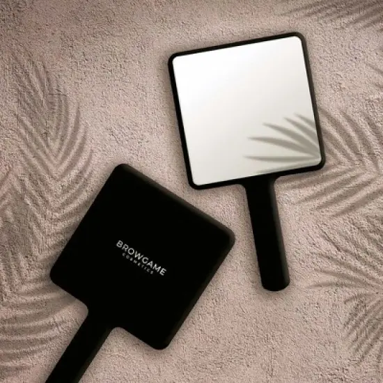 Browgame Original Hand Mirror - Mirror Handheld - 1 pc image {1}