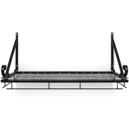 Sorbus 10 Hanging Hooks Kitchen Wall Pot Pan Rack - Hold Pots, Pans, Cookbooks, & more image {4}