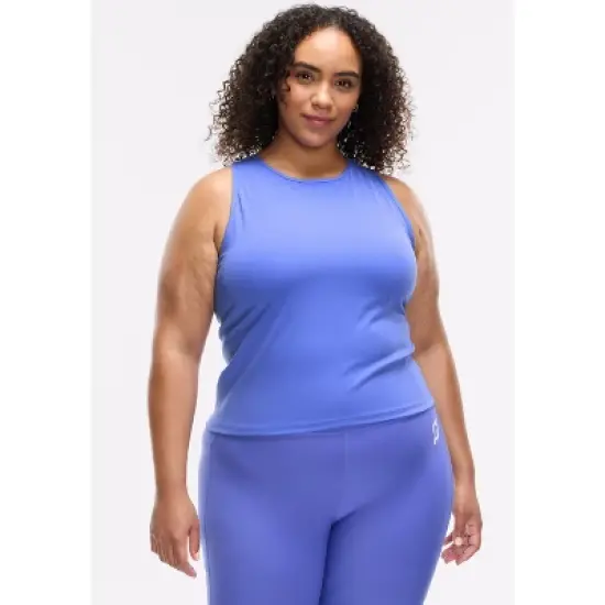 Peloton Women's Cadent Slim Racerback Tank, Periwinkle Blue image {7}