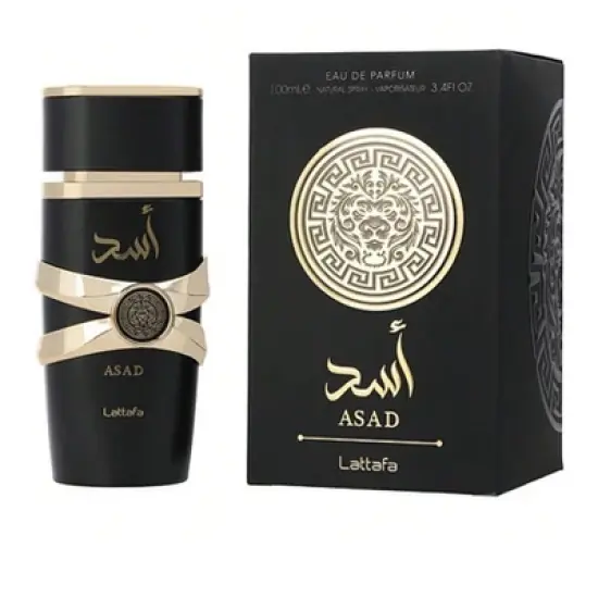 Lattafa Asad By Lattafa Men Pineapple, Black Pepper, Iris, Patchouli, Amber  Eau De Parfum Spray 3.4 Oz image {1}