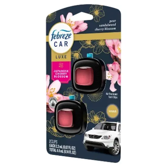 Febreze Car Air Freshener - Japanese Cherry Blossom - 0.14 fl oz/2pk image {10}