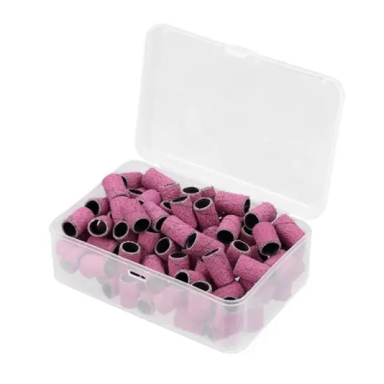 Unique Bargains 80 Grit Nail Drill Bits Sanding Bands Gel File Polish Remover For Electric Nail Tools 100 Pcs image {6}