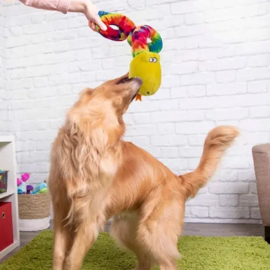 TrustyPup Silent Squeak Snake Dog Toy image {6}