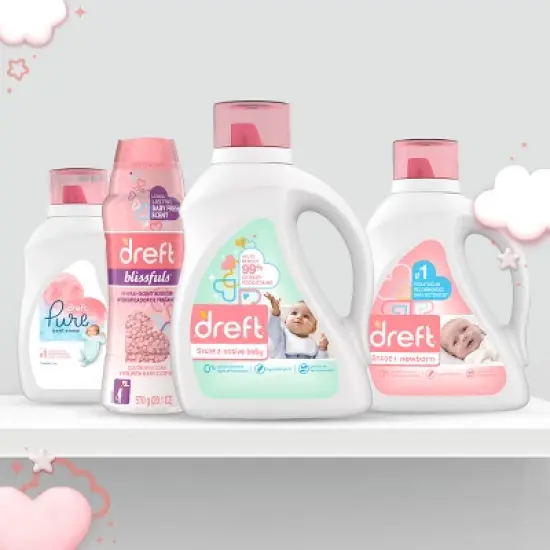 Dreft Stage 2: Active Baby Liquid Laundry Detergent image {8}