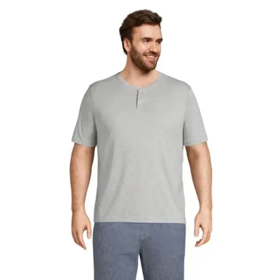 Lands' End Men's Short Sleeve Super-T Henley image {3}