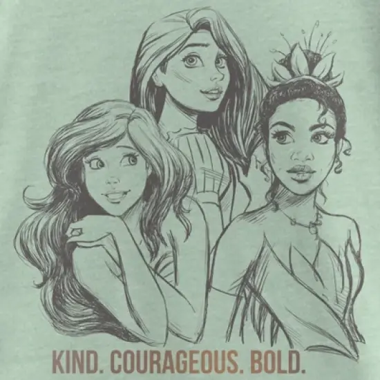 Girl's Disney Sketch Portraits T-Shirt image {1}