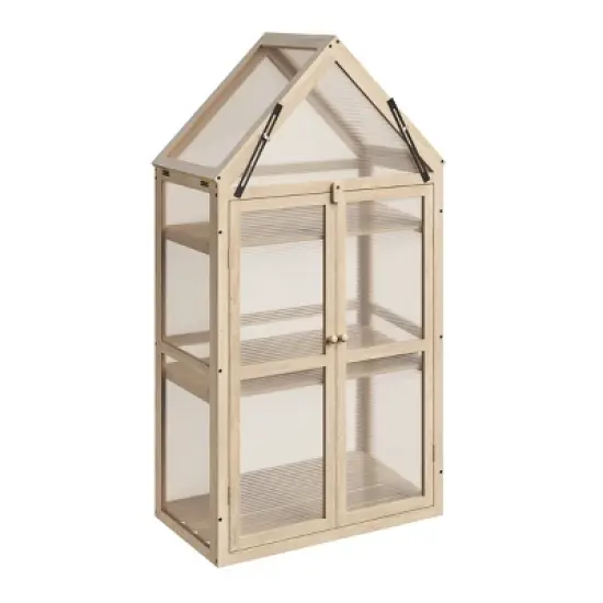 Home-Complete Wood Cold Frame Greenhouse with Adjustable Shelves image {10}