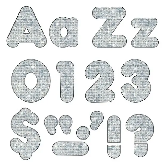 TREND Silver Sparkle 4" Casual Combo Ready Letters&reg; image {1}