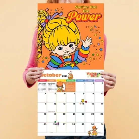TF Publishing 13.5"x14.5" 2026 Rainbow Brite Wall Calendar image {3}