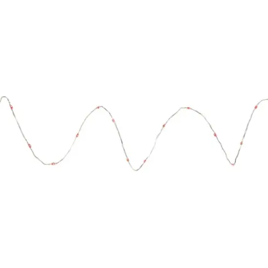 Northlight 20-Count Red LED Micro Fairy Christmas Lights - 6ft, Copper Wire image {3}