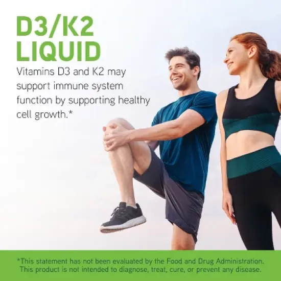 DaVinci Labs D3/K2 Liquid - Dietary Supplement to Support Bone Health, Calcium Balance and Cardiovascular Function* - 30mL image {2}