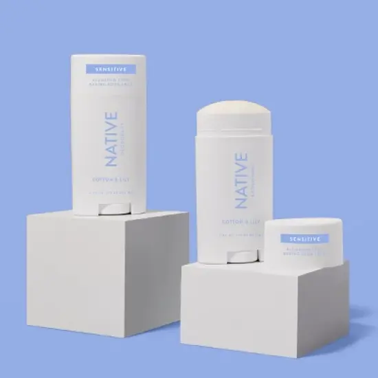 Native Sensitive Deodorant for Women - Cotton & Lily - 2.65oz image {5}