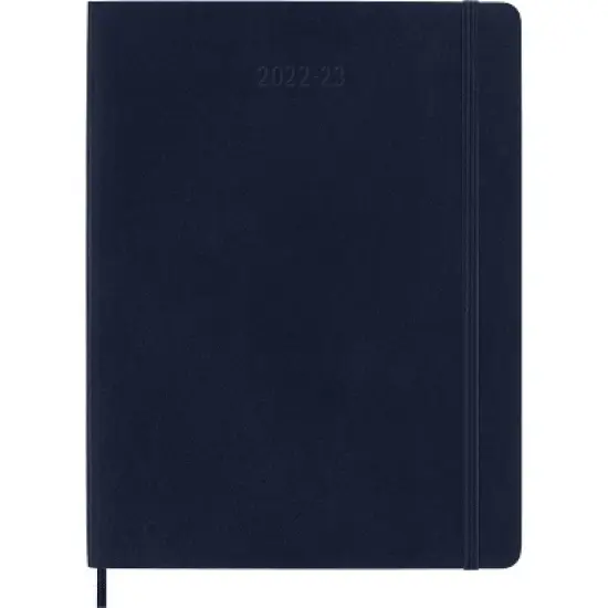 Moleskine 2023 Notebook Planner Weekly 18 Month XL Soft Cover Sapphire Blue image {1}