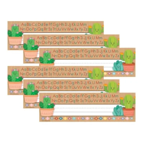 Teacher Created Resources&reg; Happy Cactus Crew Flat Name Plates, 36 Per Pack, 6 Packs image {4}