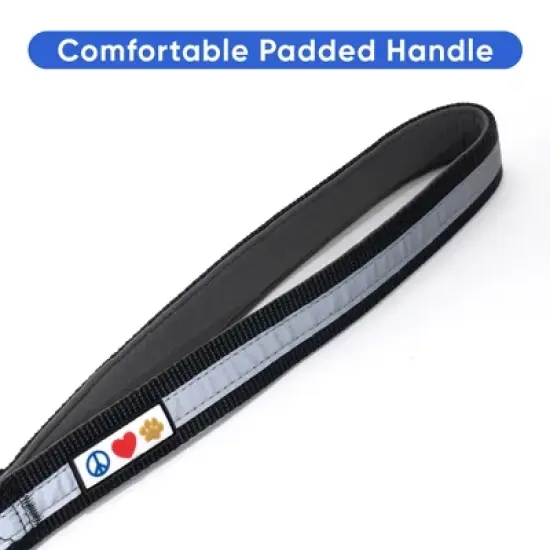 Pawtitas Padded Reflective Short Dog Training Leash _ 1FT Durable No-Pull Lead for Control & Safety image {4}