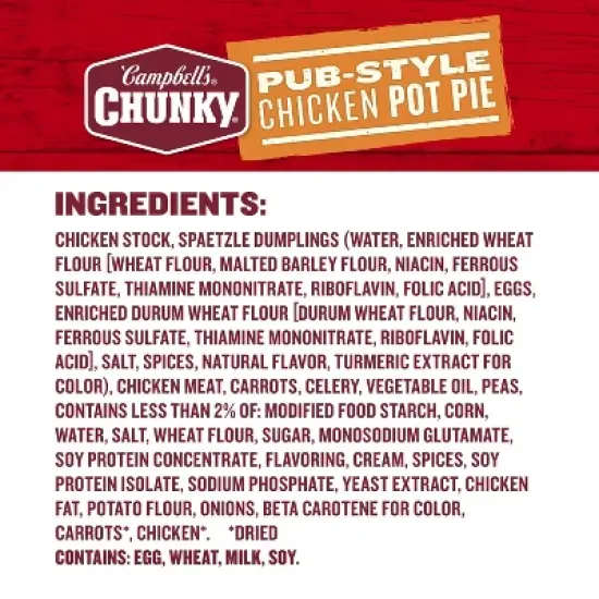 Campbell's Chunky Pub-Style Chicken Pot Pie Soup - 18.8oz image {8}