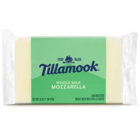 Tillamook Whole Milk Mozzarella Cheese Block - 16oz image {9}